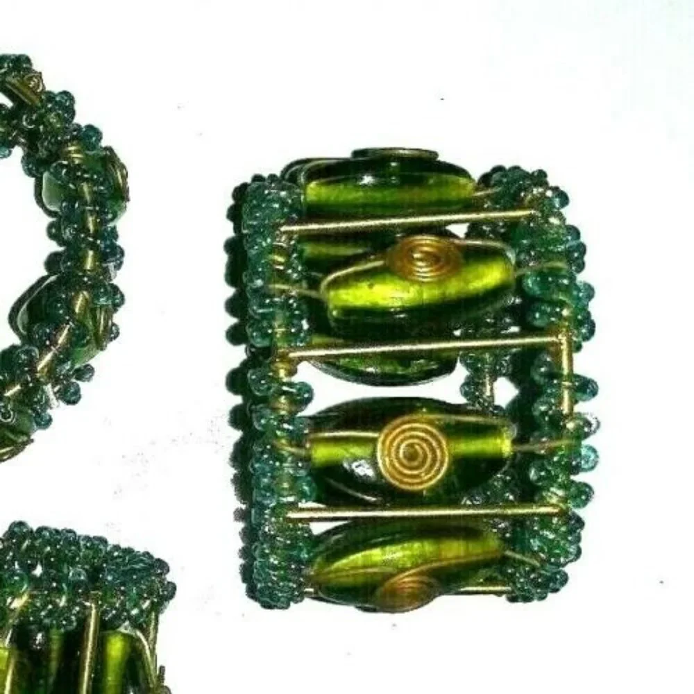 3 Pier-1 Imports Moroccan Beaded Napkin rings